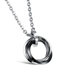 Cargar imagen en el visor de la galería, Three Circle Men's Stainless Steel Necklace
