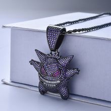 Chargez l'image dans la visionneuse de la galerie, 【Free Shipping】Hip Hop Bling Iced-Out Gengar Pendant Necklace