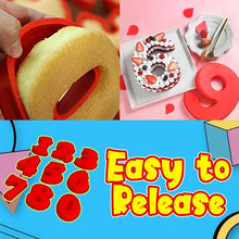 Lataa kuva Galleria-katseluun, Perfect 0-9 Number Shape Cake Molder