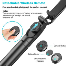 Lataa kuva Galleria-katseluun, Selfie Stick Tripod With Wireless Remote
