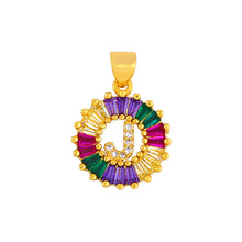 Cargar imagen en el visor de la galería, THE BEST GIFT - RAINBOW INITIAL LETTERS PENDANT NECKLACE