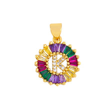 Cargar imagen en el visor de la galería, THE BEST GIFT - RAINBOW INITIAL LETTERS PENDANT NECKLACE