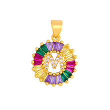 Cargar imagen en el visor de la galería, THE BEST GIFT - RAINBOW INITIAL LETTERS PENDANT NECKLACE