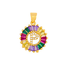 Cargar imagen en el visor de la galería, THE BEST GIFT - RAINBOW INITIAL LETTERS PENDANT NECKLACE