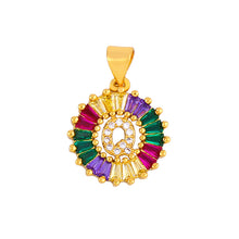 Cargar imagen en el visor de la galería, THE BEST GIFT - RAINBOW INITIAL LETTERS PENDANT NECKLACE
