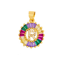 Cargar imagen en el visor de la galería, THE BEST GIFT - RAINBOW INITIAL LETTERS PENDANT NECKLACE