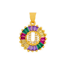 Cargar imagen en el visor de la galería, THE BEST GIFT - RAINBOW INITIAL LETTERS PENDANT NECKLACE