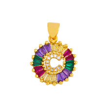 Cargar imagen en el visor de la galería, THE BEST GIFT - RAINBOW INITIAL LETTERS PENDANT NECKLACE