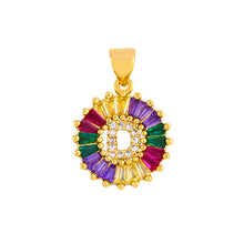 Cargar imagen en el visor de la galería, THE BEST GIFT - RAINBOW INITIAL LETTERS PENDANT NECKLACE
