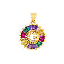 Cargar imagen en el visor de la galería, THE BEST GIFT - RAINBOW INITIAL LETTERS PENDANT NECKLACE