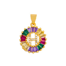 Cargar imagen en el visor de la galería, THE BEST GIFT - RAINBOW INITIAL LETTERS PENDANT NECKLACE