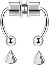 Lataa kuva Galleria-katseluun, New Magnetic False Nose Ring, Titanium Steel Non-Perforated Nose Ring Nose Jewelry