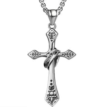 Cargar imagen en el visor de la galería, Retro Cross Pendant Necklace for Men