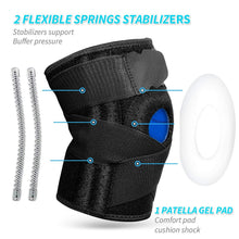 Chargez l'image dans la visionneuse de la galerie, Knee Brace with Side Stabilizers &amp; Patella Gel Pads For Men &amp; Women