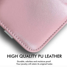 Laden Sie das Bild in den Galerie-Viewer. Small Travel Leather Jewelry Storage Box