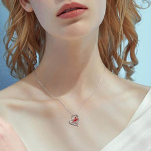 Laden Sie das Bild in den Galerie-Viewer. Women's Heart And Bird Necklace