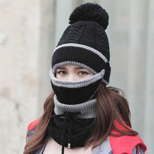 Lataa kuva Galleria-katseluun, Women Winter Scarf Set(mask+hat+scarf)