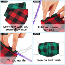 Cargar imagen en el visor de la galería, 4 Sizes, Face Covering DIY Sewing Template Kit