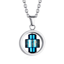 Chargez l'image dans la visionneuse de la galerie, Stainless Steel Rotatable Engraved Bible Pendant Men's Necklace