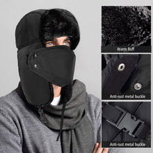 Lataa kuva Galleria-katseluun, Unisex Cold-Proof Thickened Plush Hat with Windproof Facemask