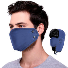 Lataa kuva Galleria-katseluun, Unisex Cold-Proof Thickened Plush Hat with Windproof Facemask
