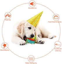 Cargar imagen en el visor de la galería, Chew Squeaky Toothbrush Toy Float Ball for Small/Medium/Large Dogs