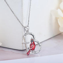 Laden Sie das Bild in den Galerie-Viewer. Women's Heart And Bird Necklace