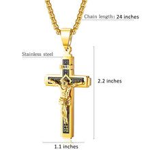 Laden Sie das Bild in den Galerie-Viewer. Jesus Cross Pendant Necklace