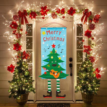 Lataa kuva Galleria-katseluun, Merry Christmas Porch Sign Decorative Banner