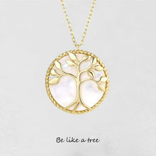 Lataa kuva Galleria-katseluun, Natural Shell Tree of Life Necklace