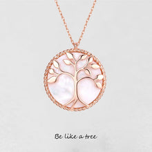 Lataa kuva Galleria-katseluun, Natural Shell Tree of Life Necklace