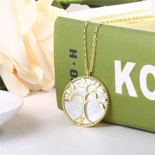 Lataa kuva Galleria-katseluun, Natural Shell Tree of Life Necklace