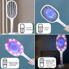 Chargez l'image dans la visionneuse de la galerie, 2-in-1 USB Rechargeable 10 LED Mosquito killer lamp + Mosquito swatter