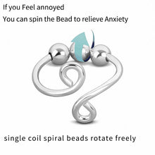 Cargar imagen en el visor de la galería, New Adjustable Free Rotating Bead Anti-stress Anxiety Rings