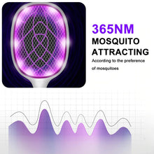 Chargez l'image dans la visionneuse de la galerie, 2-in-1 USB Rechargeable 10 LED Mosquito killer lamp + Mosquito swatter