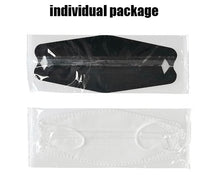 Laden Sie das Bild in den Galerie-Viewer. 10-50Pcs KF94 Comfortable Fish Type Mask(White&amp;Black)