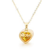 Lataa kuva Galleria-katseluun, Women's Love Heart Twelve Month Mother Necklace