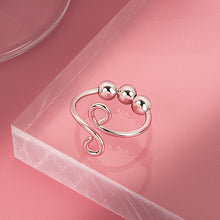 Cargar imagen en el visor de la galería, New Adjustable Free Rotating Bead Anti-stress Anxiety Rings