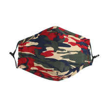 Lataa kuva Galleria-katseluun, Camouflage Color Reusable Cotton insertable PM2.5 Filter Mask