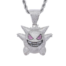 Chargez l'image dans la visionneuse de la galerie, 【Free Shipping】Hip Hop Bling Iced-Out Gengar Pendant Necklace