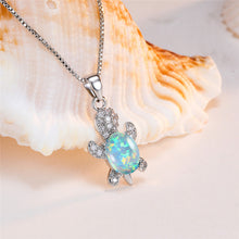 Lataa kuva Galleria-katseluun, Cute Tortoise Crystal Zircon Necklace For Women And Girls