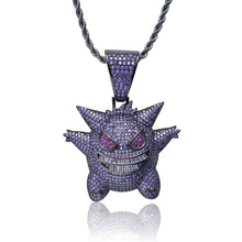 Chargez l'image dans la visionneuse de la galerie, 【Free Shipping】Hip Hop Bling Iced-Out Gengar Pendant Necklace