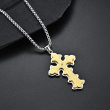Laden Sie das Bild in den Galerie-Viewer. Men's Gothic Style Large Cross Necklace