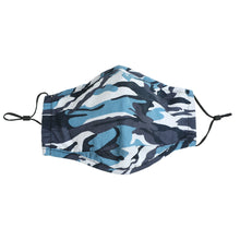 Lataa kuva Galleria-katseluun, Camouflage Color Reusable Cotton insertable PM2.5 Filter Mask