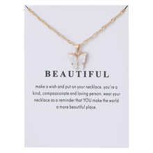 Laden Sie das Bild in den Galerie-Viewer. Women's Acrylic Color Butterfly Pendant Necklace