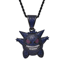 Chargez l'image dans la visionneuse de la galerie, 【Free Shipping】Hip Hop Bling Iced-Out Gengar Pendant Necklace