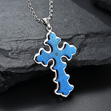 Laden Sie das Bild in den Galerie-Viewer. Men's Gothic Style Large Cross Necklace