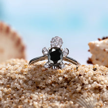 Cargar imagen en el visor de la galería, Cute Tortoise Crystal Zircon Ring For Women And Girls
