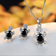 Lataa kuva Galleria-katseluun, 【Free Shipping】Cute Tortoise Crystal Zircon Necklace And Earrings For Women And Girls