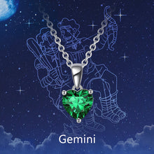 Laden Sie das Bild in den Galerie-Viewer. 925 Sterling Silver Birthstone Pendant Necklace